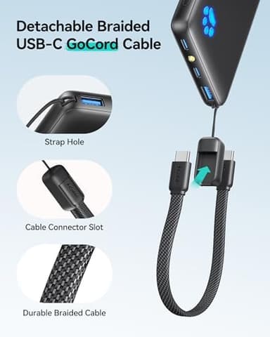 INIU Portable Charger, Ultra Slim 10000mAh 45W PD Power Bank, USB C in&Out Fast Charging Battery Pack, Travel Essential Phone Powerbank Compatible with iPhone 17 16 15 Samsung S22 S21 Google iPad etc - Image 5