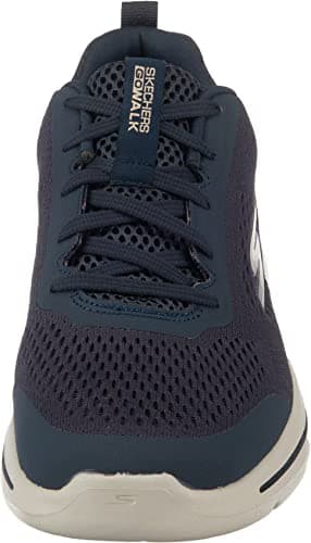 Skechers Men's Go Walk Arch Fit Idyllic Sneaker, Navy/Gold, 11 - Image 4