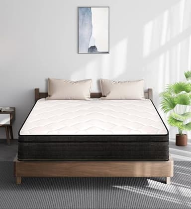 elitspace Queen Size Mattress,10 Inch Memory Foam Hybrid Queen Bed Mattresses in a Box Individual Pocket Spring Breathable Comfortable for Pressure Relief, CertiPUR-US,100 Nights Trial. - Image 5