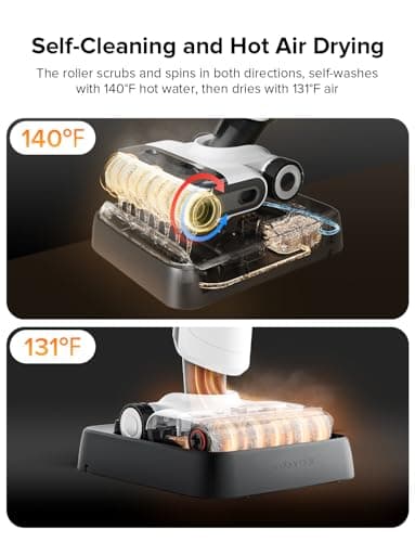 roborock Flexi Pro Wet Dry Vacuum Cleaner, Cordless Vacuum Mop with Hot Water Self-Cleaning and Hot Air Drying System, FlatReach, Edge-to-Edge Floor Cleaner with 17000Pa for Tiles and Hard Floors - Image 3