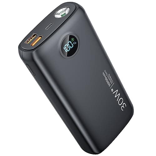 Portable Charger, 30000mAh QC4.0 PD3.0 30W USB C Fast Charging, Power Bank with 3W Flashlight and Led Display, External Battery Pack Travel Essentials for iPhone 17 16, Galaxy, LG, Tablet, and More - Image 1