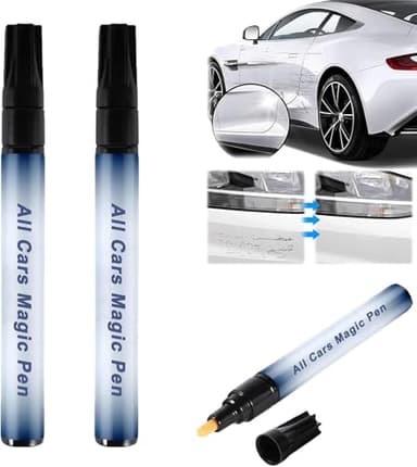 All Car Magic Pen for Car Scratches, Car Scratch Repair Pen, Quick Fix for Scratches and Paint Damage, Car Paint Scratch Waterproof, Easy to Use, Fits All Car Colors (2PCS) - Image 1
