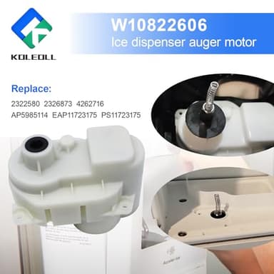 W10822606 Ice Dispenser Auger Motor Compatible with Whirlpool Refrigerator, 120 Volt 60HZ, Replace W10215646 W10271506 W11185741 W11298175 W11391787 - Image 5