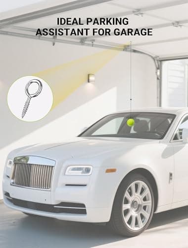 SARDVISA 2-Packs Tennis Ball Garage Parking Aid with Non-Elastic String, Precise Garage Car Stop Indicator w/Adjustment Buckle, Easy Installation, Parking Stopper Assist for Garage Accessories - Image 6