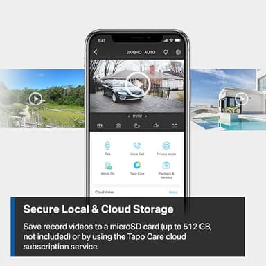 Tapo by TP-Link Wire-Free MagCam, Indoor/Outdoor 2K Battery Powered Smart Security Camera, Magnetic Mount, Starlight Color Night Vision, Person/Pet/Vehicle Detection, SD/Cloud Storage, 2.4GHz Wi-Fi - Image 8