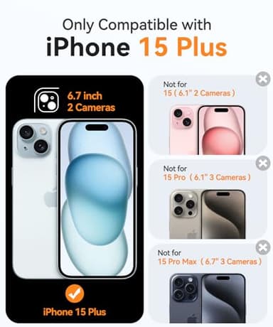 CANSHN Magnetic for iPhone 15 Plus Case, Upgraded [Full Camera Protection] [Compatible with Magsafe] [Translucent Matte] Shockproof Protective Phone Case for iPhone 15 Plus 6.7" - Pink - Image 2