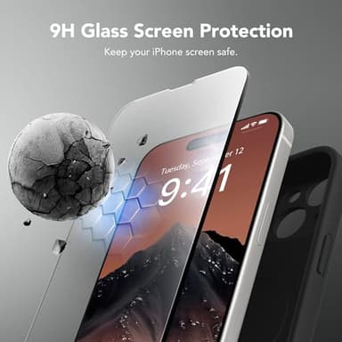 SuydanBox Magnetic for iPhone 13 Case, Compatible with MagSafe, [Full Camera Protection][Screen Protector] Silicone Shockproof Protective Phone Case for iPhone 13 6.1", Black - Image 4