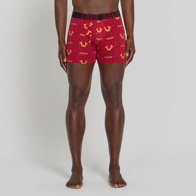 True Religion Mens Boxer Briefs Cotton Stretch Underwear for Men Pack of 6 Red - Image 3