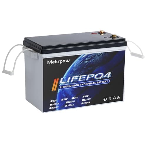 Mehrpow 12V 300Ah LiFePO4 Lithium high-capacity MINI Battery Bluetooth | 200A BMS, 8000 Cycles, 3840Wh, Low Temp Cutoff | Solar/RV/Trolling Motor, Marine, Off-Grid - Image 1