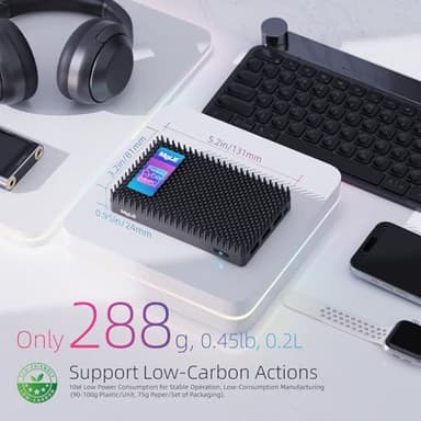 MeLE Mini PC Cyber X1 - N150 Fanless PC, 16GB RAM, 512GB Storage, 2.4/5G Wi-Fi, Full-Functional USB-C Mini Computers, 4K Triple Display Desktop on Home, Office, Education, Astrophotography - Image 4