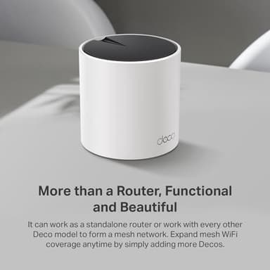 TP-Link Deco X55 Pro AX3000 Whole Home Wi-Fi 6 Mesh System - Coverage up to 2500 Sq.Ft & up to 150 Devices, 2x2.5G WAN/LAN Ports, 4 Streams, Ethernet Backhaul, Ideal for 1Gig+ Internet, 1-Pack - Image 10