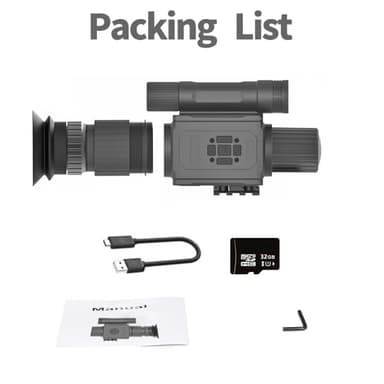 Megaorei NK008 Digital 1080P Day & Night Vision Monocular Camera with 940nm IR Digital Telescope for Observation Camping (NK008-50-IR940) - Image 7