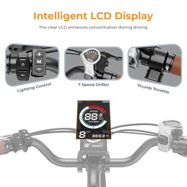 Heybike Cityscape 2.0 Electric Bike for Adults with 1000W Motor Peak,468Wh Removable Battery and up to 50Miles 24MPH,UL Certified 26" Electric Commuter Bike with 7-Speed and Front Suspension. - Image 5