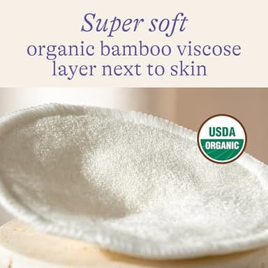 Lansinoh Washable Nursing Pads, Made with Organic Bamboo Viscose, Reusable Breast Pads for Breastfeeding with Wash Bag, Breastfeeding Essentials, 10 Count - Image 6