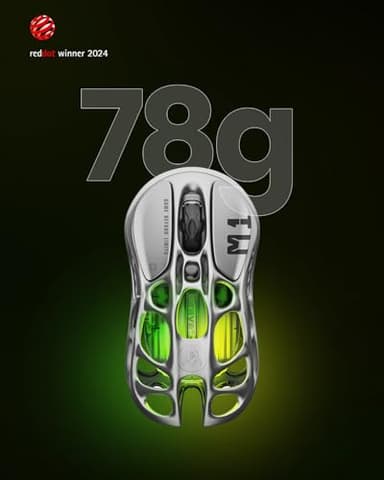 GravaStar Mercury M1 Pro Wireless Gaming Mouse – 26,000 DPI PAW3395DM Sensor • Lightweight Magnesium Alloy • Tri-Mode (Wired/2.4GHz/Bluetooth) • 4K Polling Rate • Up to 200-Hour Battery - Image 5