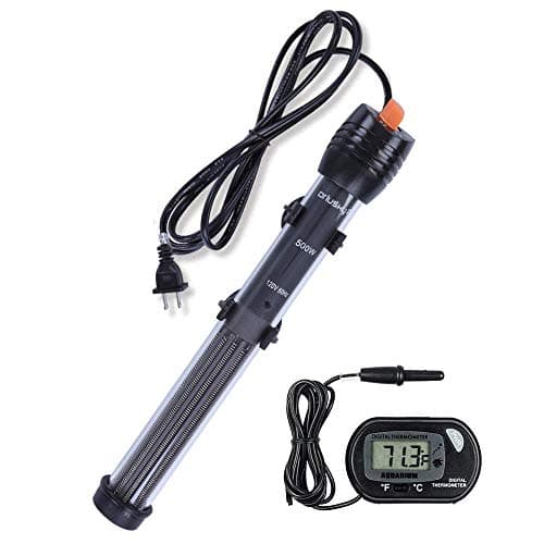 Orlushy Submersible Aquarium Heater,150W Adjustable Fish Tahk Heater with 2 Suction Cups Free Thermometer Suitable for Marine Saltwater and Freshwater - Image 1