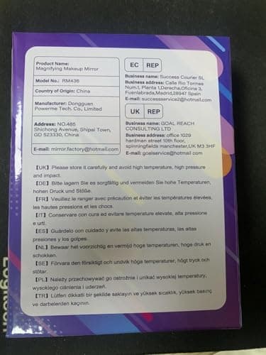 GOMIPURU Travel Mirror with Light, 1x/30x Magnifying Mirror with 3 Color Lights and Adjustable Brightness, 4.5x3.9 inch Small Compact Hangable Hand Pocket 3 Way Mirrors, Comes with Tweezer - Image 8