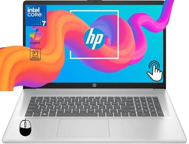 HP 17.3 Business Touchscreen Laptop, Core 7-150U(10 Cores, Up to 5.4 GHz), 64 GB RAM, 2 TB SSD, 17.3" HD+ Touchscreen, Copilot, Wi-Fi 6, Backlit Keyboard, Office Lifetime License, Windows 11 Pro - Image 1