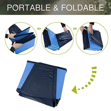 Niubya Foldable Dog Swimming Pool, Collapsible Hard Plastic, Portable Bath Tub for Pets Dogs and Cats, Pet Wading Pool for Indoor and Outdoor, 72 x 12 Inches - Image 6