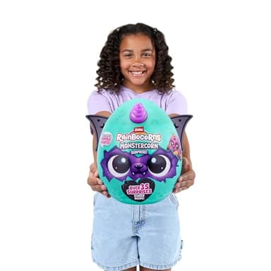 Rainbocorns Monstercorn Surprise Raven - Surprise Unboxing Soft Toy, Fantasy Monster Gifts for Girls, Imaginary Play with Wearable Accessories - Image 6