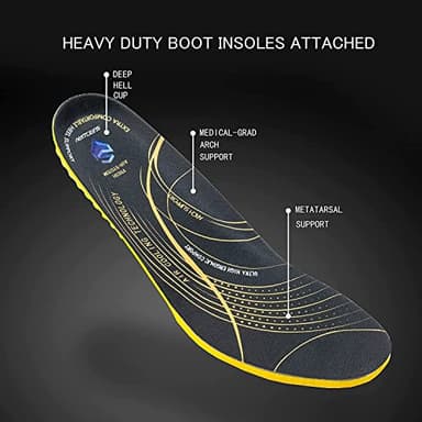 SUREWAY 6” Mens Heavy Duty Soft Toe Work Boots/Shoes for Men,Goodyear Welt,Comfortable & Durable,Oil/Slip Resistant,Full Grain Leather,EH Safety,Wedge Moc Toe Industrial Construction Boots/Shoes - Image 6