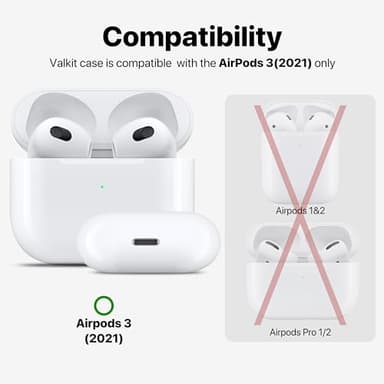 Valkit Compatible Airpods 3rd Generation Case Clear, Airpods 3 Case Cover with Lock & Cleaner Kit, Soft Shockproof iPods Gen 3 Protective Cases for Airpods 3rd Gen Charging Cases 2021 - Image 2