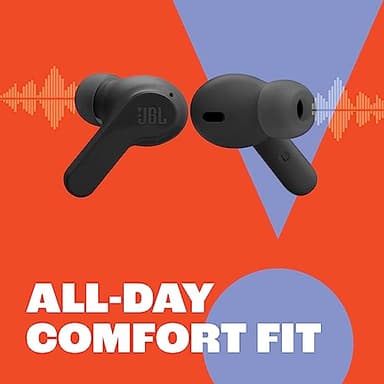 JBL Vibe Beam - True Wireless JBL Deep Bass Sound Earbuds, Bluetooth 5.2, Water & Dust Resistant, Hands-free call with VoiceAware, Up to 32 hours of battery life (Blue) - Image 6