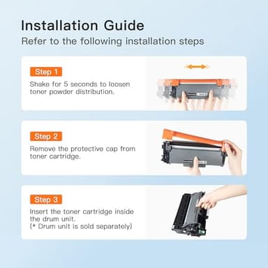 E-Z Ink Compatible Toner Cartridge and Drum Unit Replacement for Brother TN450 TN420 DR420 to use with HL-2270DW HL-2280DW HL-2230 HL-2240 MFC-7360N MFC-7860DW 2840 2940 (2 Toner 1 Drum) 3 Pack - Image 5