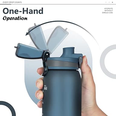 Opard 30oz Sports Water Bottle with Leak Proof Flip Top Lid BPA Free Tritan Reusable Plastic for Gym and Outdoor - Image 5