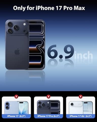 Mkeke 3 Pack Screen Protector for iPhone 17 Pro Max 6.9"，[9H+ Tempered Glass] [Easy Installation Frame][Military-Grade Drop Protection] HD Clear, Anti-Scratch, Bubble Free - Image 8