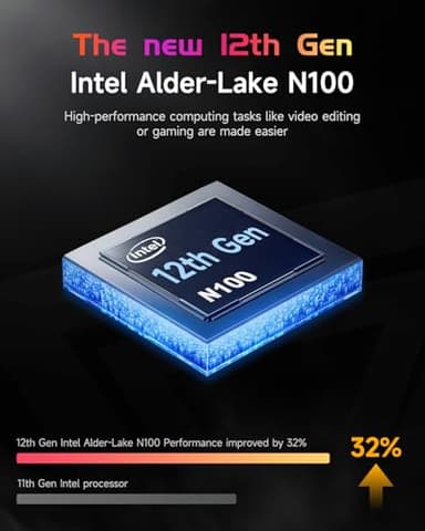 15.6 IPS FHD-Student-Laptop, 16GB RAM 1TB SSD Intel Pentium Quad Core N100, Computer with Backlit Keyboard Fingerprint (Beat to i3-1115G4 Up to 3.4GHz) WiFi 6 BT5.2 Numpad Win 11 - Image 7