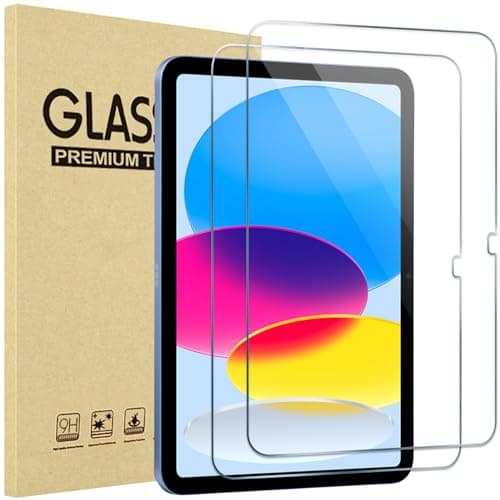 ProCase 2 Pack Screen Protector for iPad A16 2025 11th/10th 2022 Generation (11-inch/10.9), Tempered Glass Film Guard -Clear - Image 1