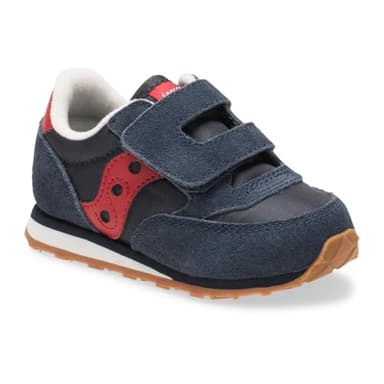 Saucony Unisex-child Baby Jazz Hook & Loop , NAVY/RED, 8 M - Image 3