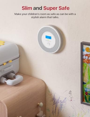X-Sense Combination Smoke and Carbon Monoxide Detector with Voice Location, Interconnected Smoke Detector Carbon Monoxide Detector Combo with Base Station (Included), Model XP0A-MR31 - Image 9