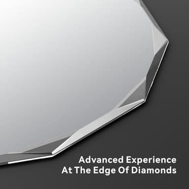 SNUGACE Single Beveled Edge Circle Mirror Frameless Wall Mount Bathroom Vanity Mirror, 30” - Image 5