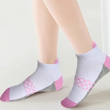 JAMEGIO Girl Socks 12 Pairs Girls Ankle Sock Athletic Running Low Cut Sock(10-14 Years) - Image 4