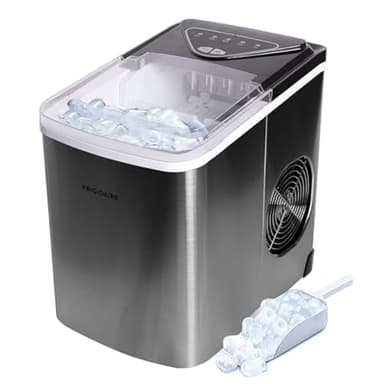 Frigidaire EFIC123-SS Counter Top Maker, Produces 26 pounds Ice per Day, Stainless Steel - Image 1