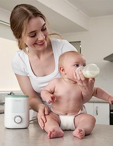 Momcozy Retain Nutrients Bottle Warmer, 9-in-1 Baby Bottle Warmer with Night Light, Accurate Temperature to Preserve Fullest Nutrients in Breast Milk, Bottle Warmers for All Bottles - Image 9