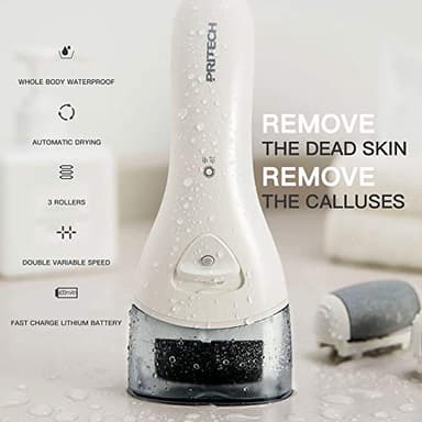 Electric Foot Callus Removers Rechargeable, Portable Electronic Foot File Pedicure Tools, Electric Callus Remover Kit, Professional Pedi Feet Care Perfect for Dead, Hard Cracked Dry Skin Ideal Gift - Image 4