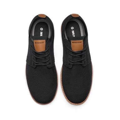 Bruno Marc Men's CoolFlex Breeze Mesh Sneakers Oxfords Lace-Up Lightweight Casual Walking Shoes,Size 11,01 Black,Grand - Image 4