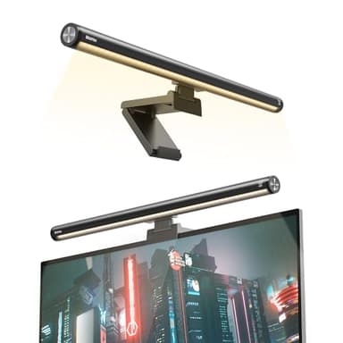 BlitzMax LED Screen Light Bar, Stepless Dimming Monitor Lamp for Desk Office Home Game, No Screen Glare/Touch Control/Space Saving/USB Powered - Image 1