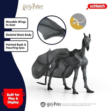 Schleich Harry Potter - 8" Thestral Figurine - Harry Potter Halloween Decoration Horse - Wizarding World Collectible Figures for Kids and Adults - Toys for Ages 6+ | 13996 - Image 6
