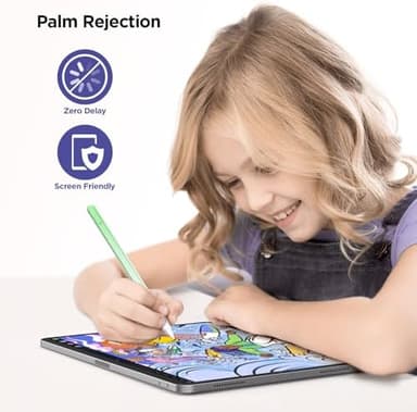 Stylus Pen for iPad 2018-2024, 15Mins Fast Charge for Apple iPad Pencil, Palm Rejection,Tilt Sensitivity,Pencil for iPad 10/9/8/7/6, iPad Pro 12.9"/11"/13" M4, iPad Air 5/4/3/11"-13" M2, iPad Mini 6/5 - Image 6