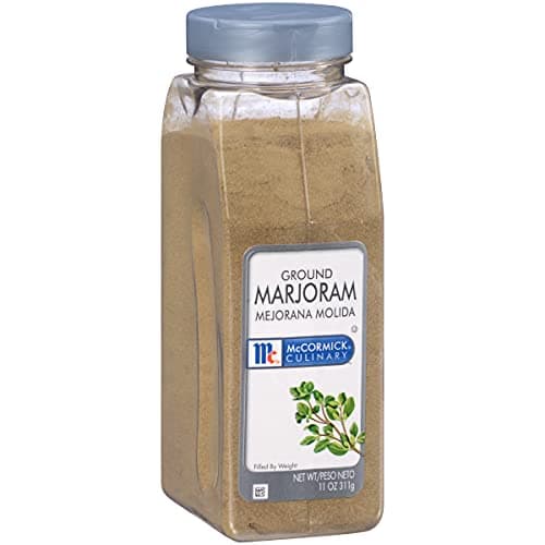 McCormick Culinary Ground Marjoram, 11 oz - One 11 Ounce Container of Ground Marjoram Powder, Add to Meats, Sauces, and Gravies for Added Flavors - Image 1