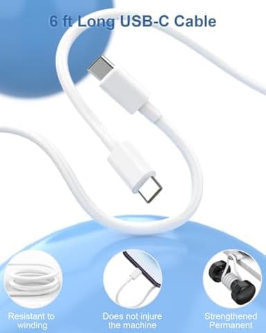 iPhone 17 16 15 Charger Fast Charging Type C Chargers USB C Charger Block iPhone 17 Chargers with 2 Pack 6FT Cable for iPhone 17/17 Plus/17 Pro Max/16/16 Plus/16 Pro Max/15/15 Pro Max/iPad Pro/Samsung - Image 5