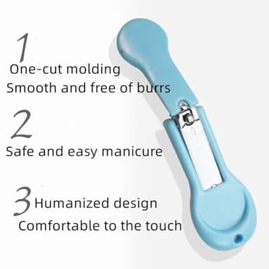 XUJINCN Baby Nail Clippers，2 Pack Nail Clippers，for Trimming Baby's Fingers or Toes，Blue and Pink Toddler Nail Clipper，Be Suitable for；Infant, Toddler, Kids - Image 4