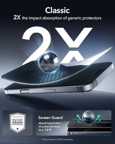 ESR 3 Pack for iPhone 17 Pro Max Privacy Screen Protector, Anti-spy Tempered-Glass Privacy Screen Protector with Easy Installation Tool, Micro-Curved Edges, Case Friendly - Image 5