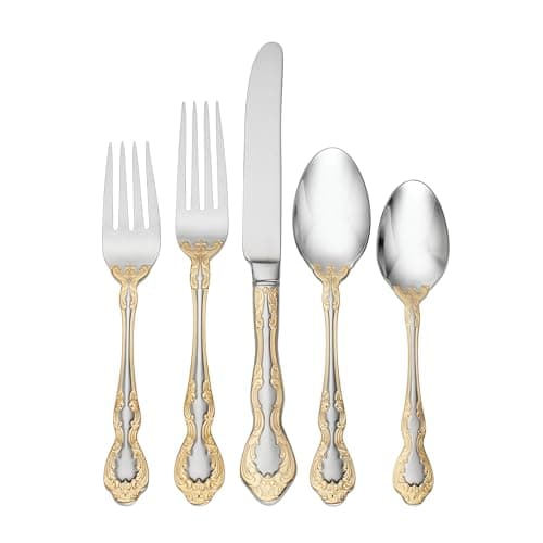 Oneida F142045A Golden Mandolina 45 Piece Fine Flatware Set, Service For 8 - Image 1