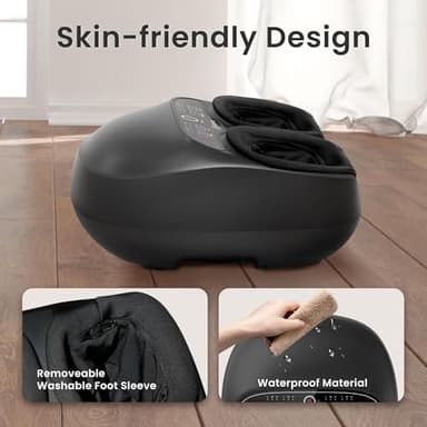 COMFIER Foot Massager with Heat,Kneading,Vibration,Compression,Pause Function,Shiatsu feet Massager for Plantar Fasciitis Neuropathy, Gifts for Him/Her,Remote Control,Size 13 - Image 8