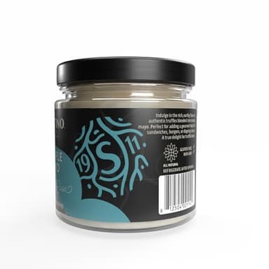 Sabatino Truffle Mayo – Gourmet Black Truffle Infused Mayonnaise | Rich & Creamy Spread for Sandwiches, Burgers, Dipping, & More | All-Natural Ingredients | 7.06oz Jar - Image 3